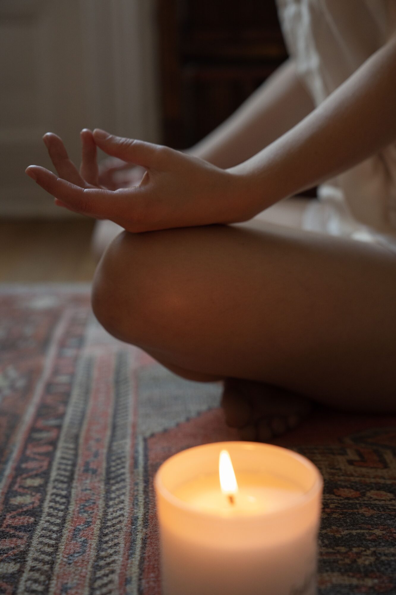 Person meditating and considering Selank for anxiety and mood boosting benefits.